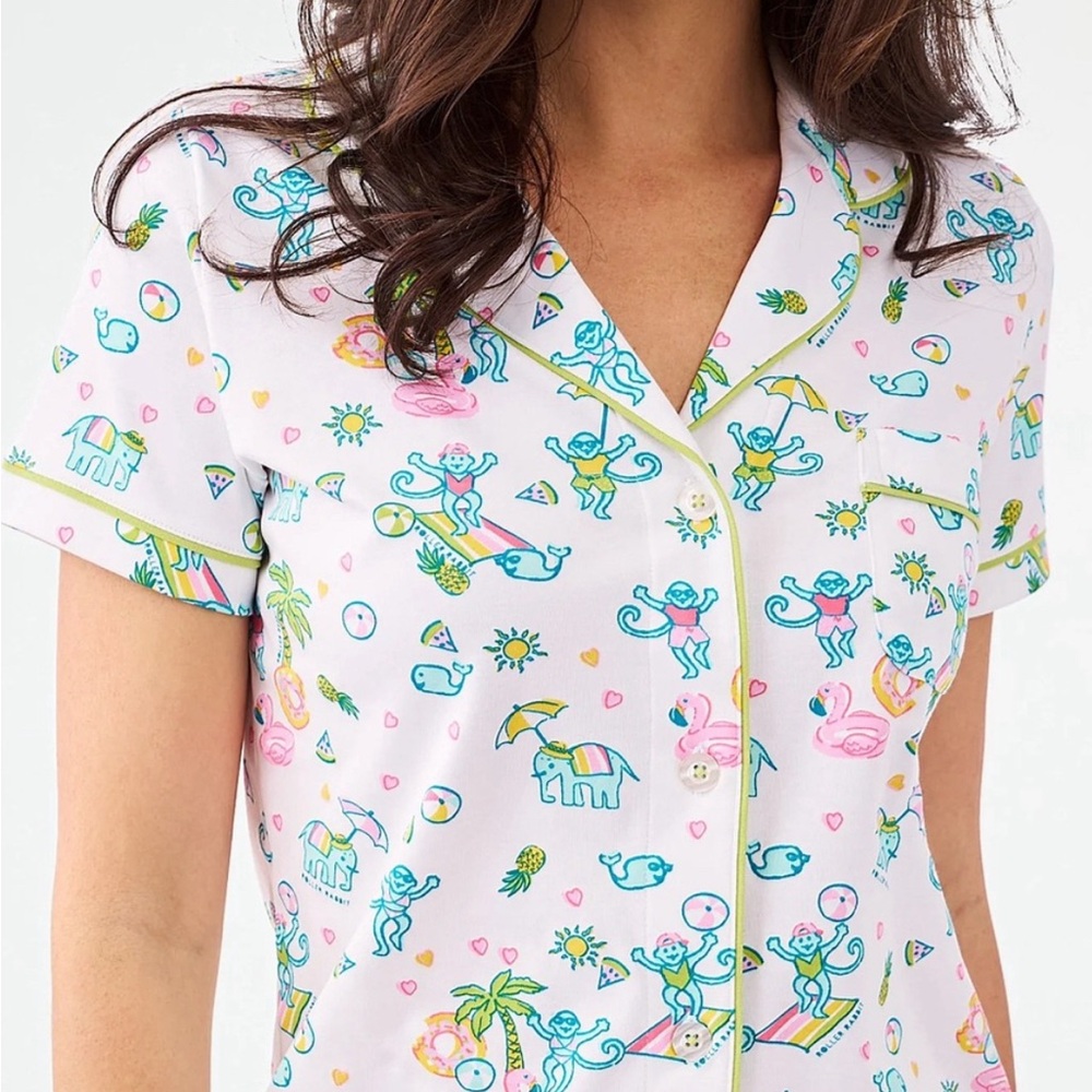 Roller Rabbit Pool Party Polo Pajamas